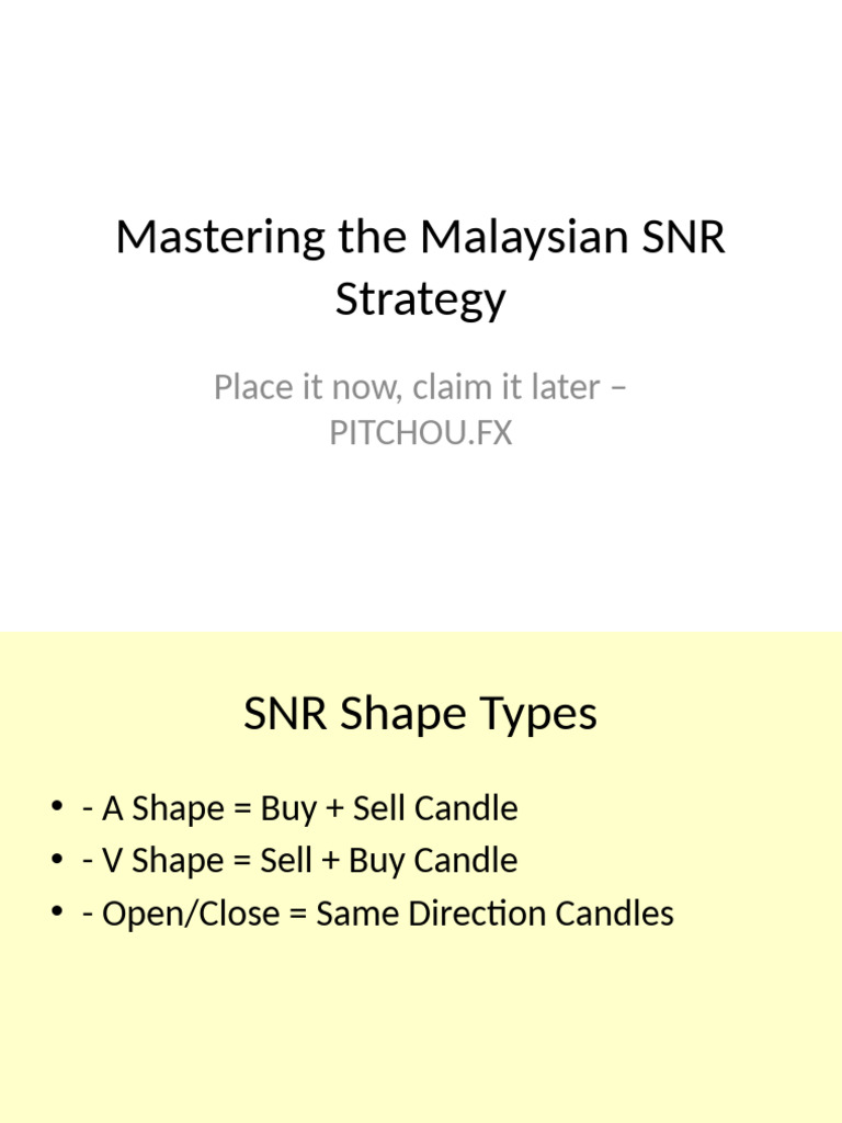 Malaysian SNR Strategy Colorful | PDF