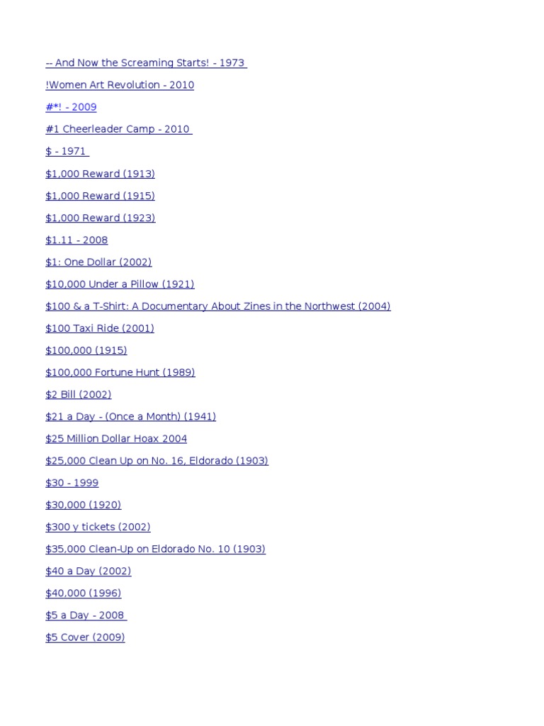 L | PDF | Horror Films | Leisure