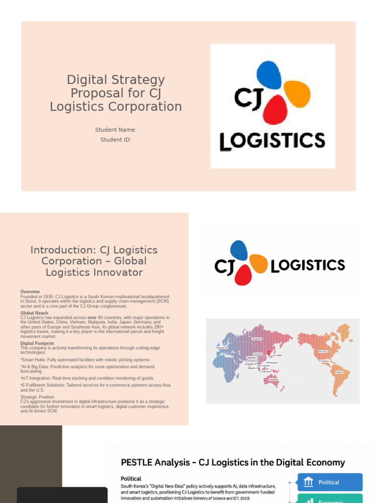 Digital Strategy for CJ Logistics Corp | PDF | Customer Relationship ...