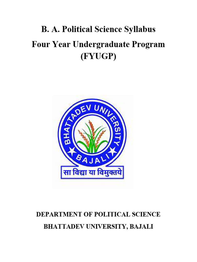 B.A. Political Science Syllabus Overview | PDF | Learning | Knowledge