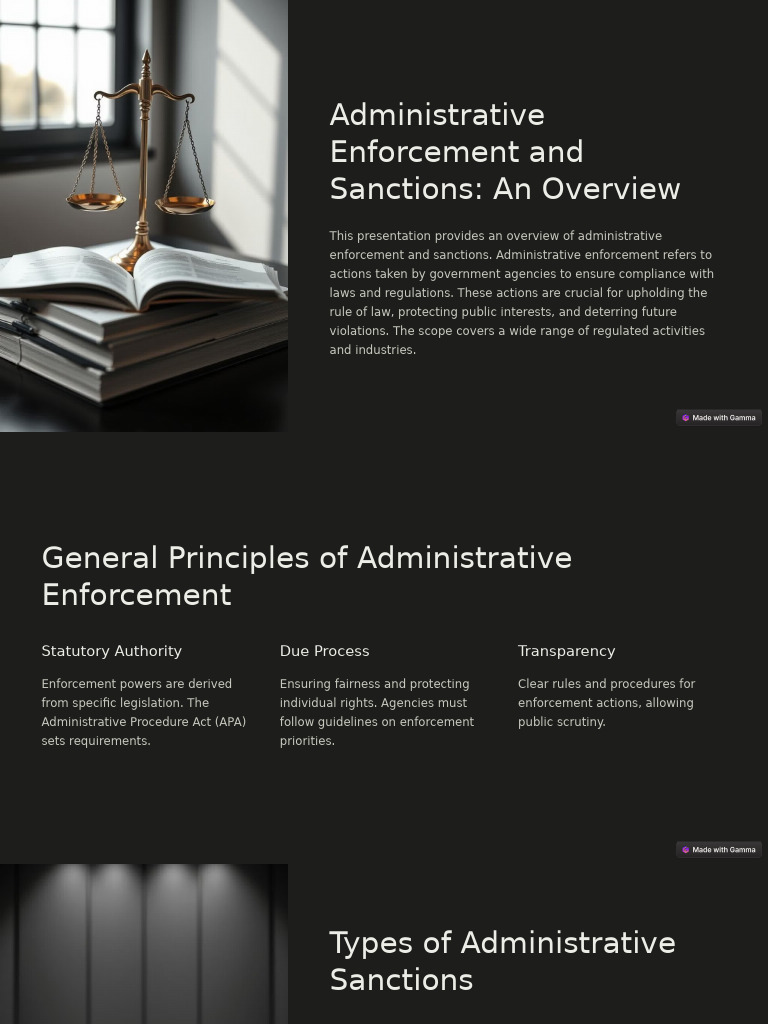 Overview of Administrative Enforcement | PDF | Regulatory Compliance ...