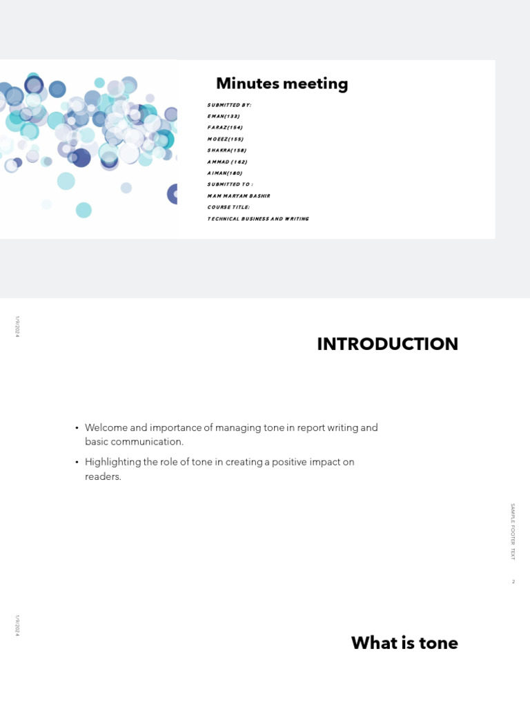 Effective Tone in Business Writing | PDF | Memorandum | Communication