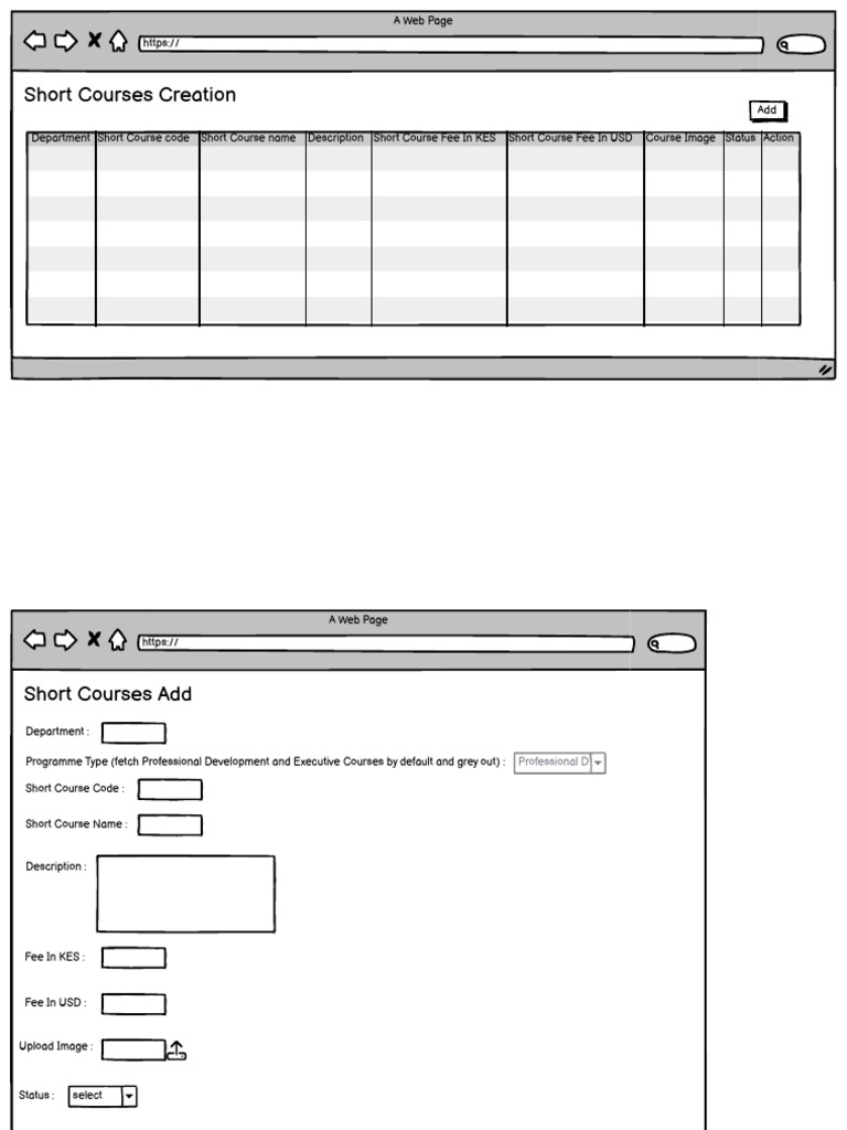Short Course Screens | PDF
