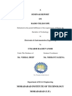 A Seminar Report ON Radio Telescope: Moradabad Institute of Technology Moradabad (U.P.)