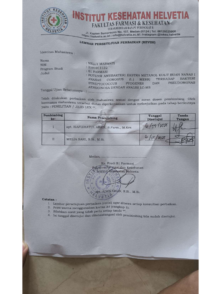 Lembar Revisi | PDF
