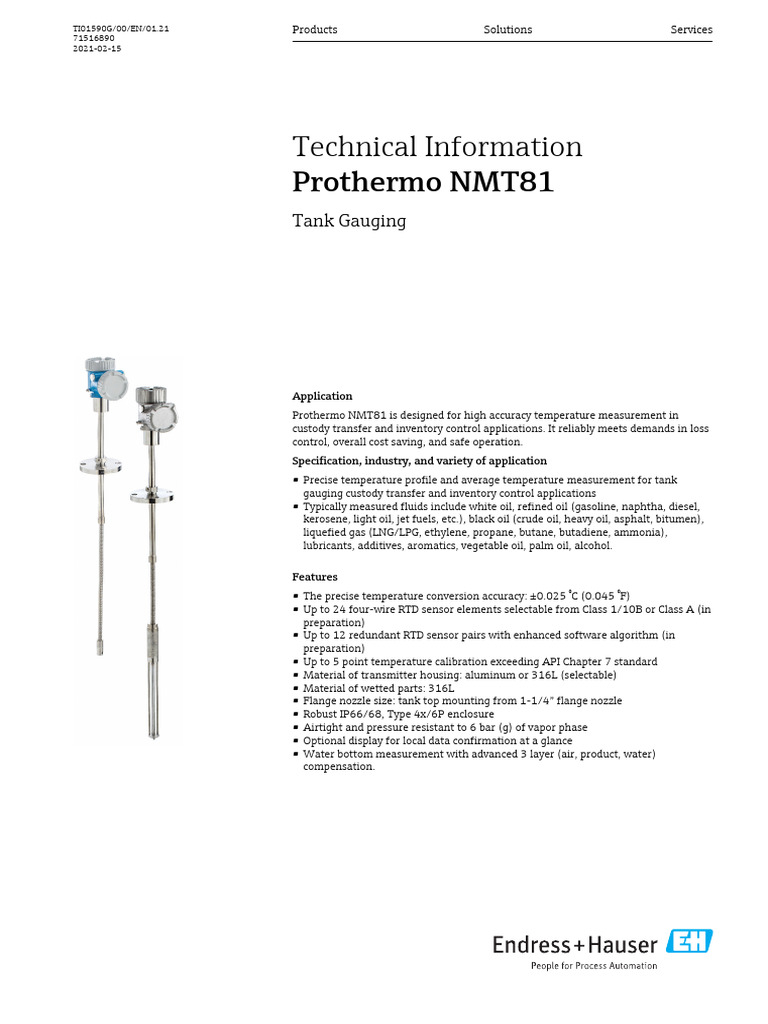 Ti01590gen 0121 | PDF | Oil | Water