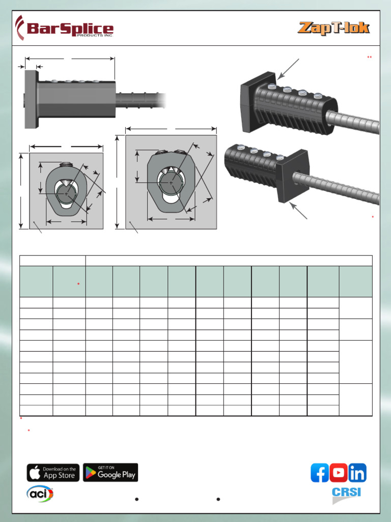 ZAP T-Lok DataSheet Metric | PDF | Mechanical Engineering