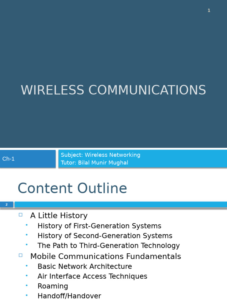 History of Wireless Communications | PDF | Cellular Network | Gsm