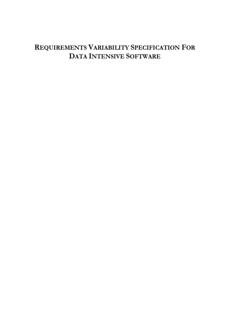Data Variability in Software Requirements | PDF | Conceptual Model ...