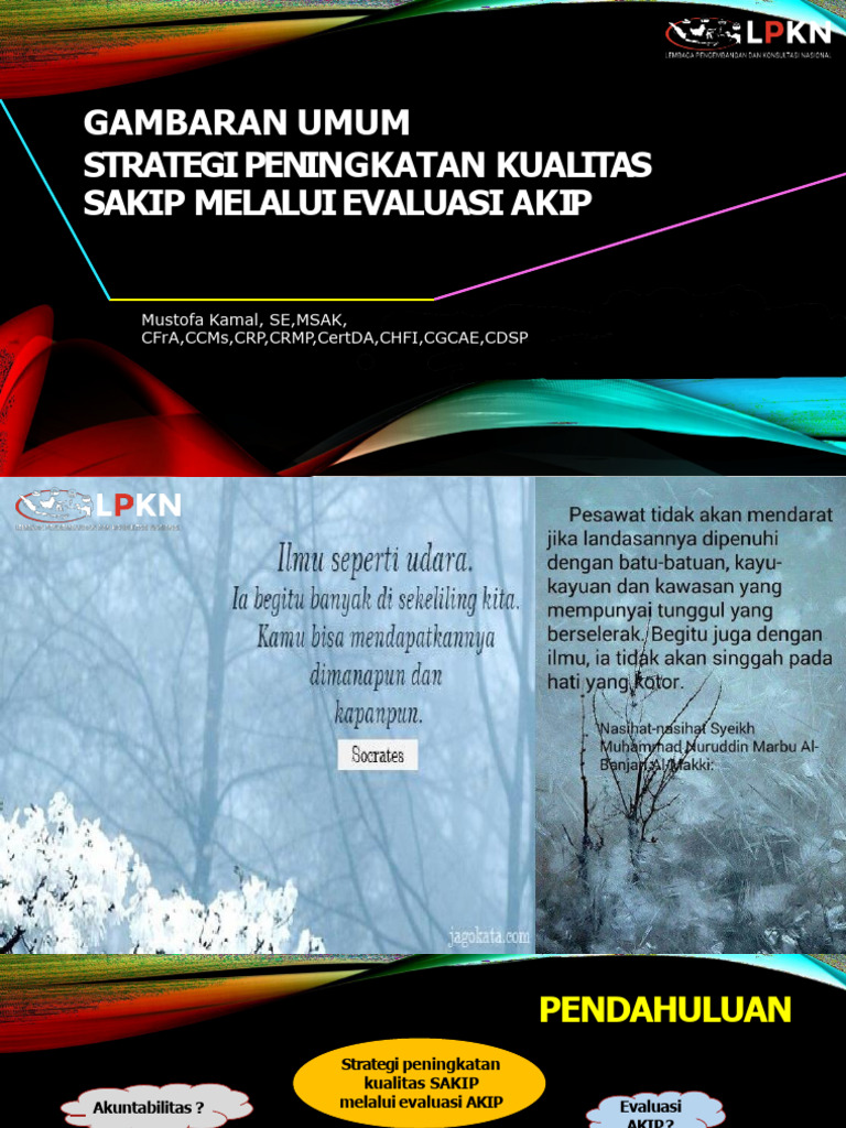 SESI 1 - Gambaran Umum Strategi SAKIP | PDF