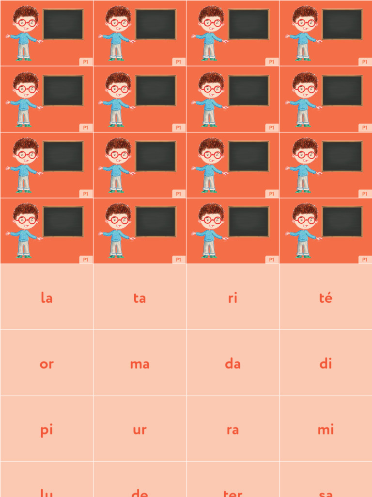 Cartes de syllabes à imprimer CP | PDF