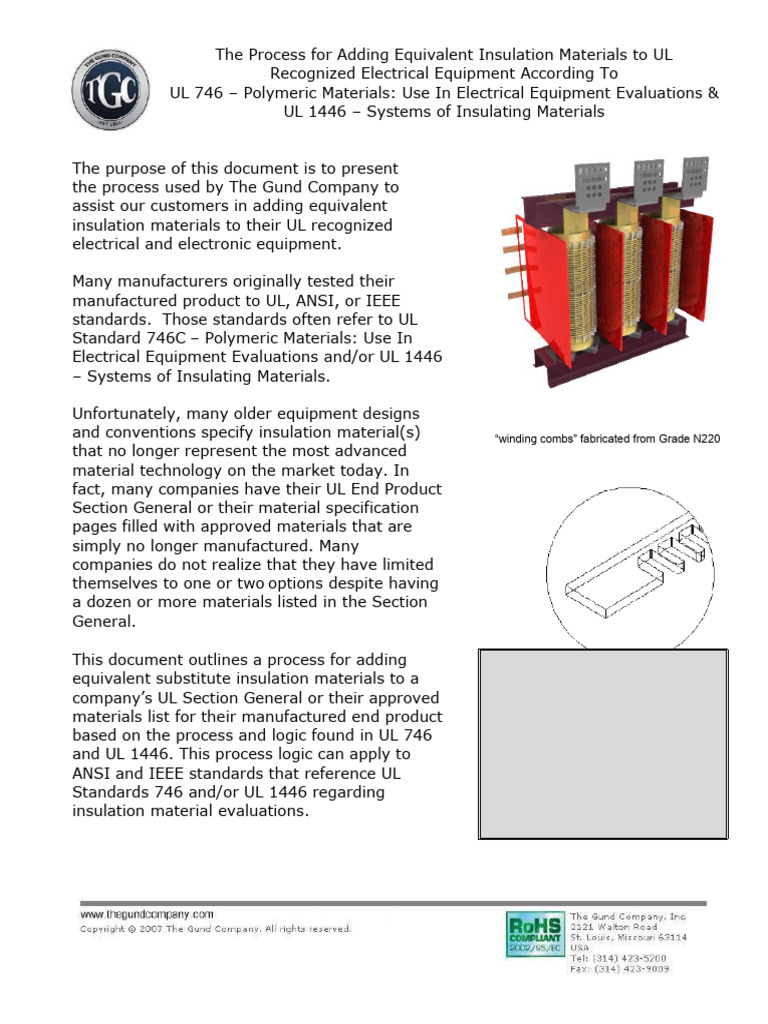Adding Insulation Materials per UL Standards | PDF | Insulator ...