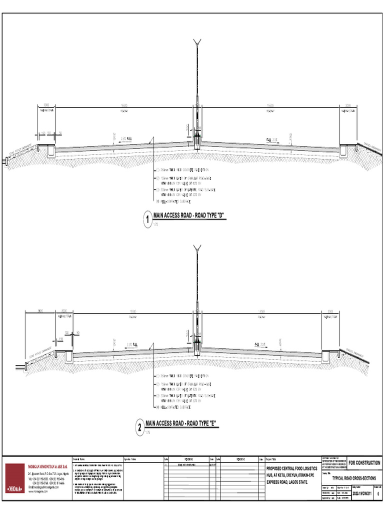 2022-19-LHP Rev0 Access Road D&E Typical Section. | PDF