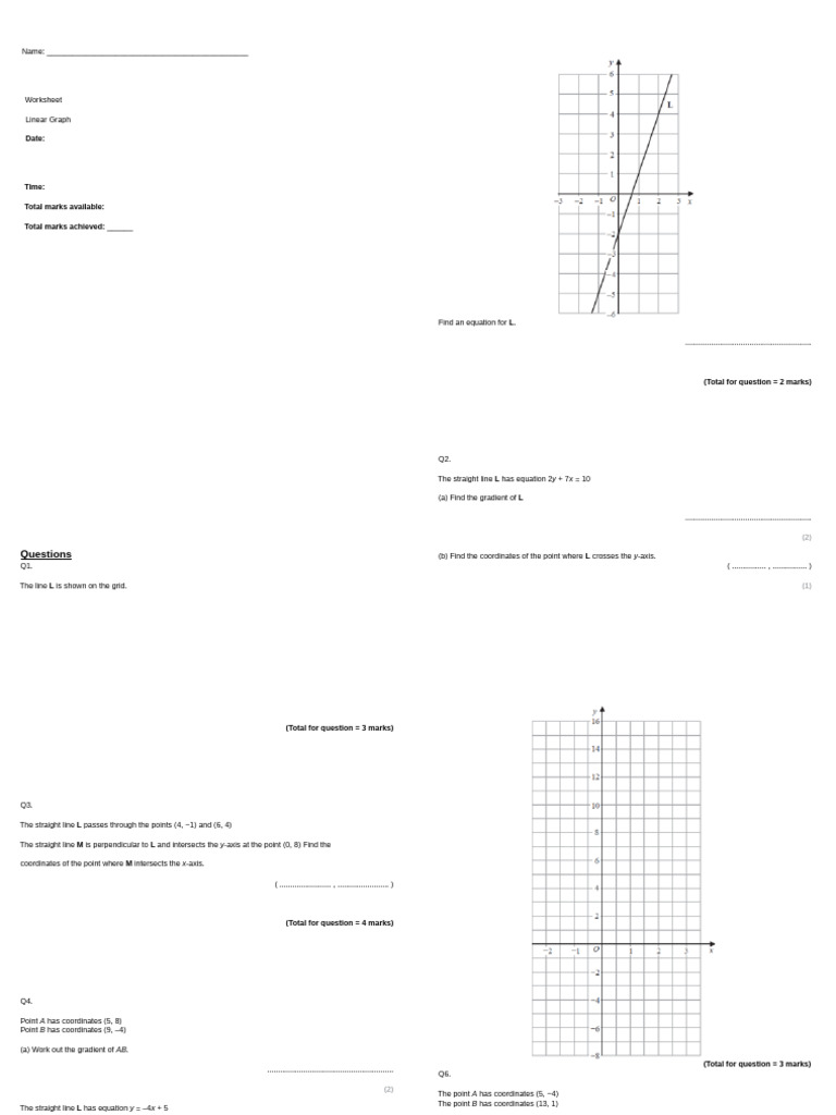 Linear-Graph QP | PDF
