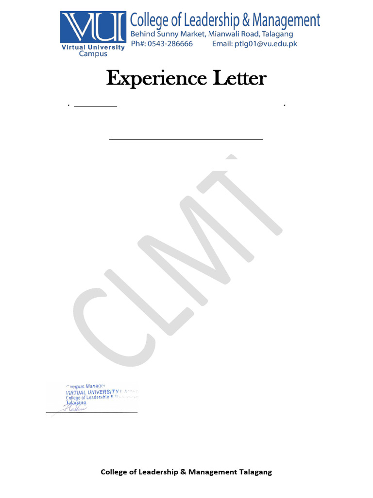 Work Experience | PDF