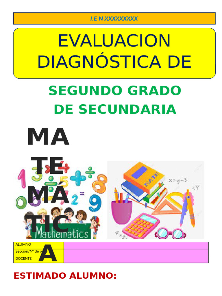 Segundo Grado 2024 - Evaluacion para El Alumno 2025 | PDF | Evaluación