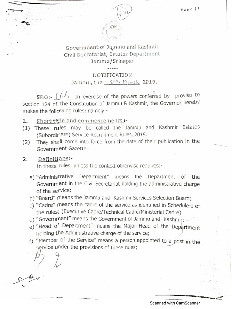 Recruitment Rules | PDF