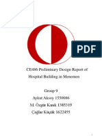 CE486 Preliminary Design Report of Hospital Building in Menemen