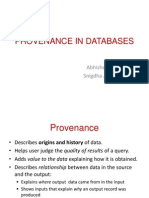 Provenance in Dbs