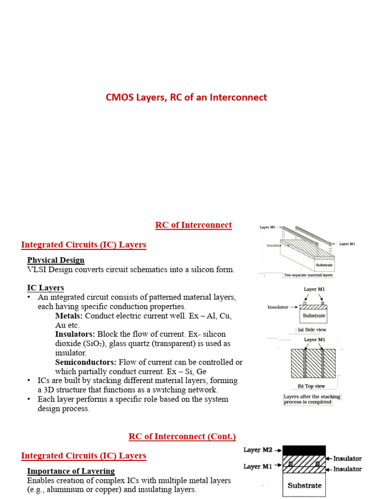 IC Layering and Interconnect Resistance | PDF | Integrated Circuit ...