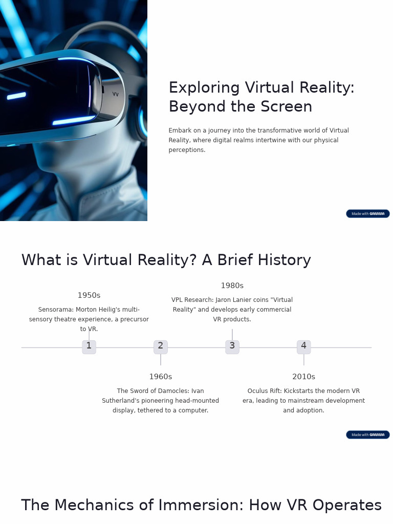 Virtual Reality: Evolution and Impact | PDF | Virtual Reality ...