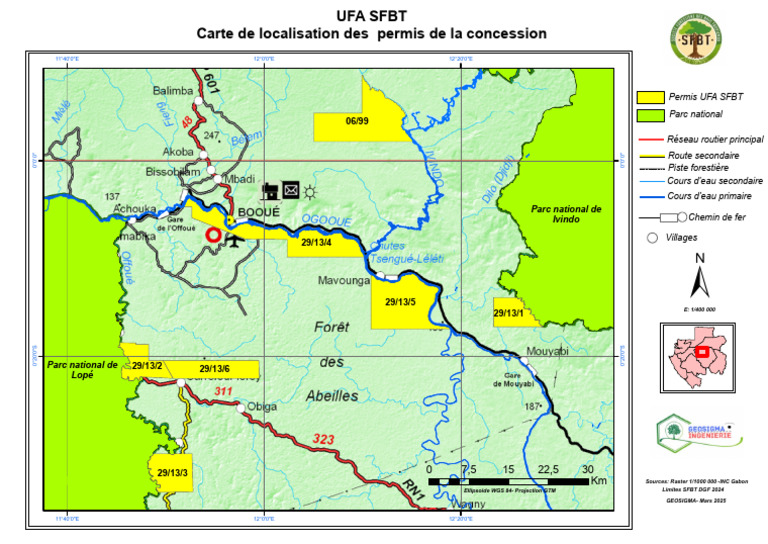 Carte des parcs nationaux du Gabon | PDF | Transport terrestre ...