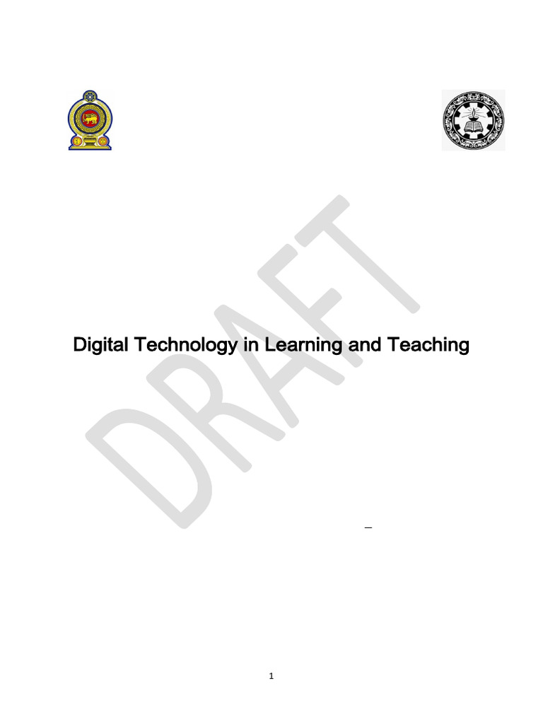 Digital Technology in Learning and Teaching | PDF