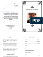 Custom Free Printable Funeral Programs