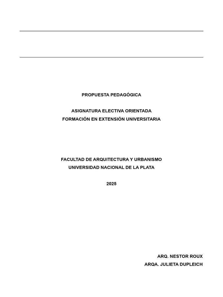 Propuesta Pedagogica Roux Dupleich | PDF | Plan de estudios ...