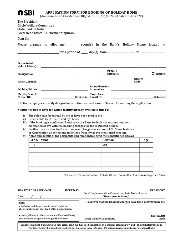 Holiday Home Application - 1663930490 | PDF