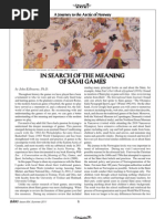 In Search of The Meaning of Sami Games