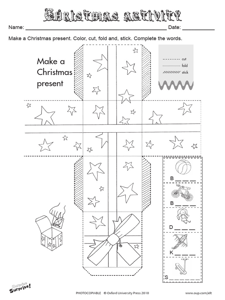 Christmas Activity Make A Christmas Present | PDF