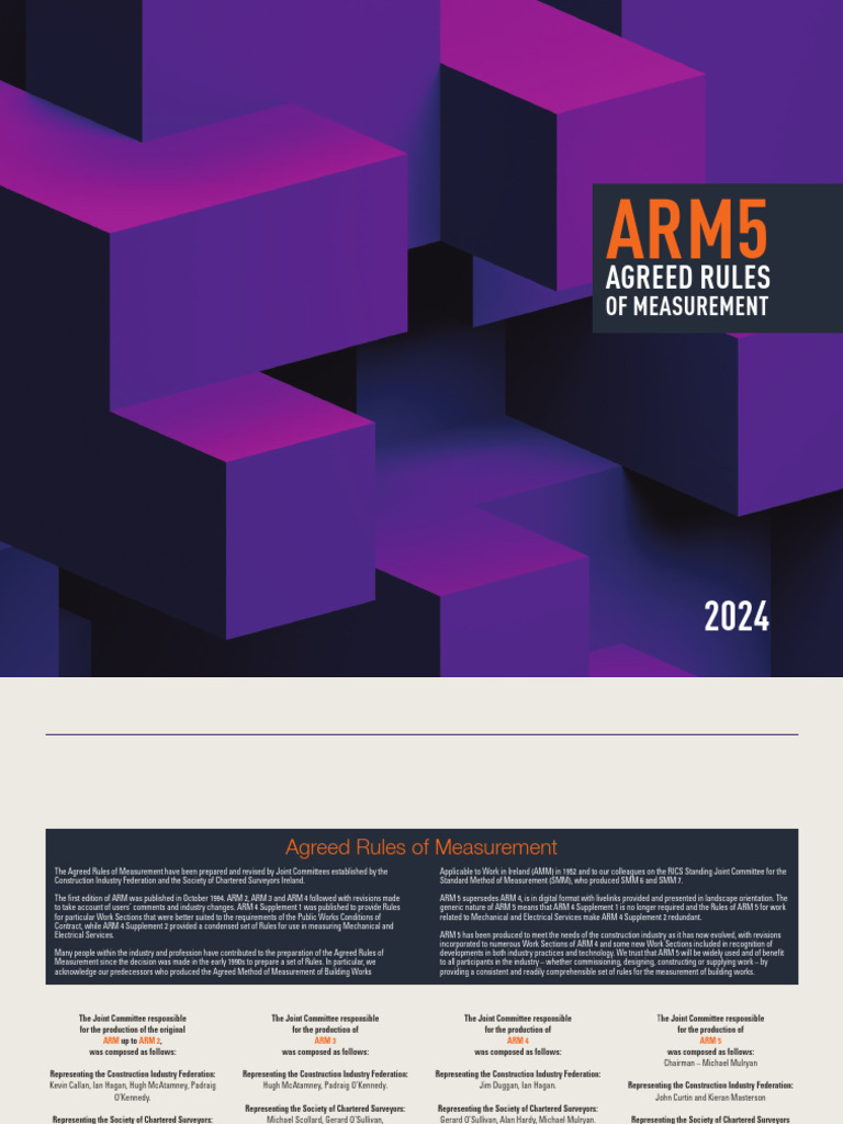 ARM5: Updated Measurement Rules 2024 | PDF | Insurance | Wall