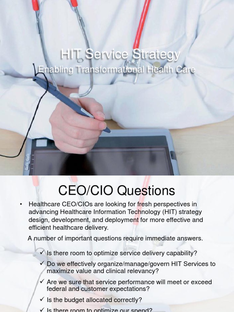 HIT Service Strategy | PDF | Agile Software Development | Strategic ...