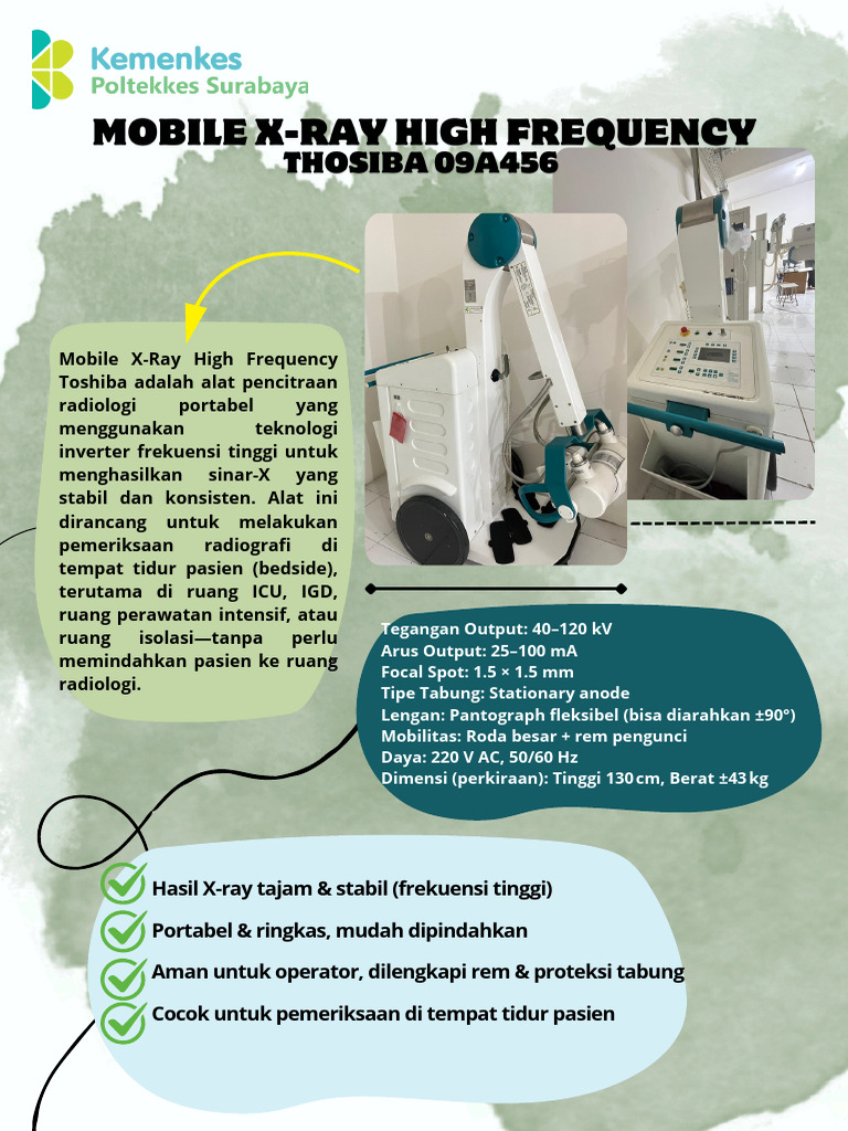Mobile X-Ray Portabel untuk ICU | PDF