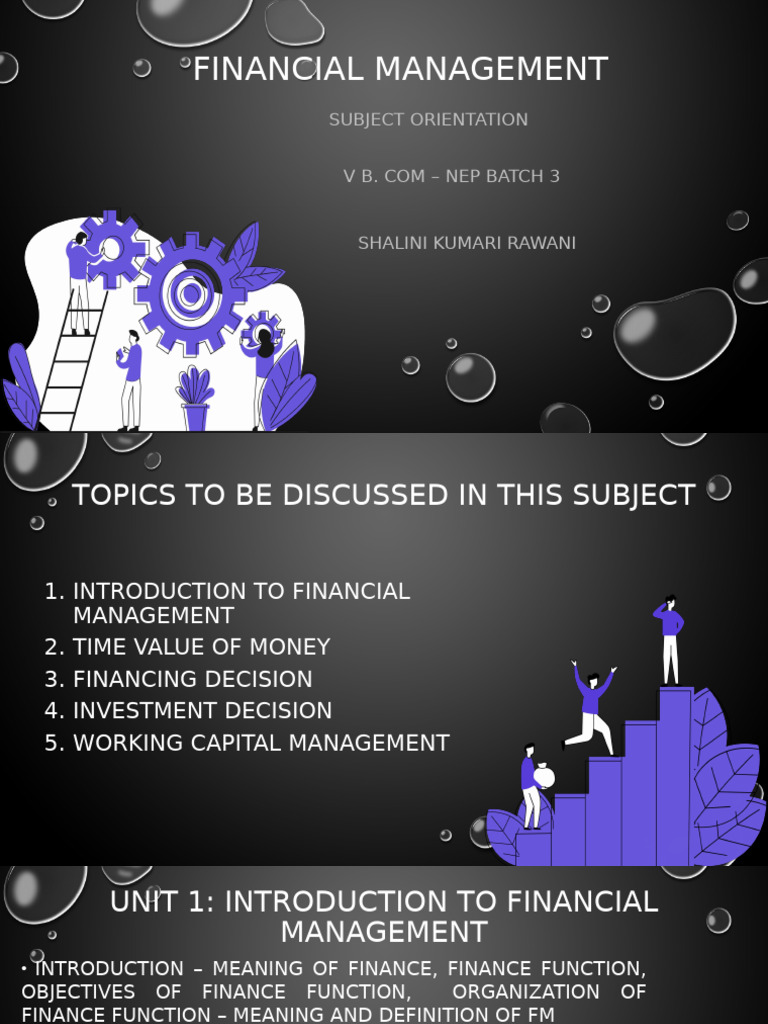 Financial Management Overview and Techniques | PDF | Capital Budgeting ...