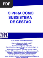 Seminario SENAC O PPRA Como Subsistema de Gestao Out2009