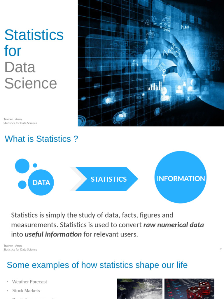 Statistics For Data - Science | PDF | Coefficient Of Variation ...