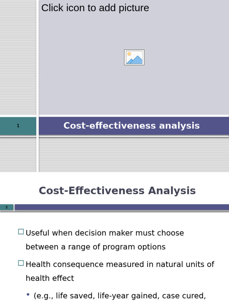 Lecture 04 - UG Cost Effectiveness | PDF | Cost Effectiveness Analysis ...