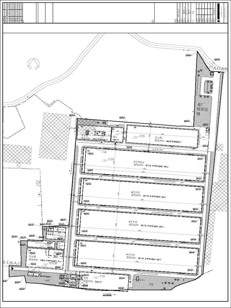 建施-00-001 总平面图 (Layout Masterplan Rencana Umum Konstruksi Sipil-00-001 ...