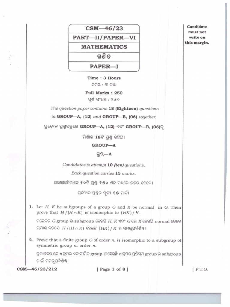 29 Mathematics I | PDF