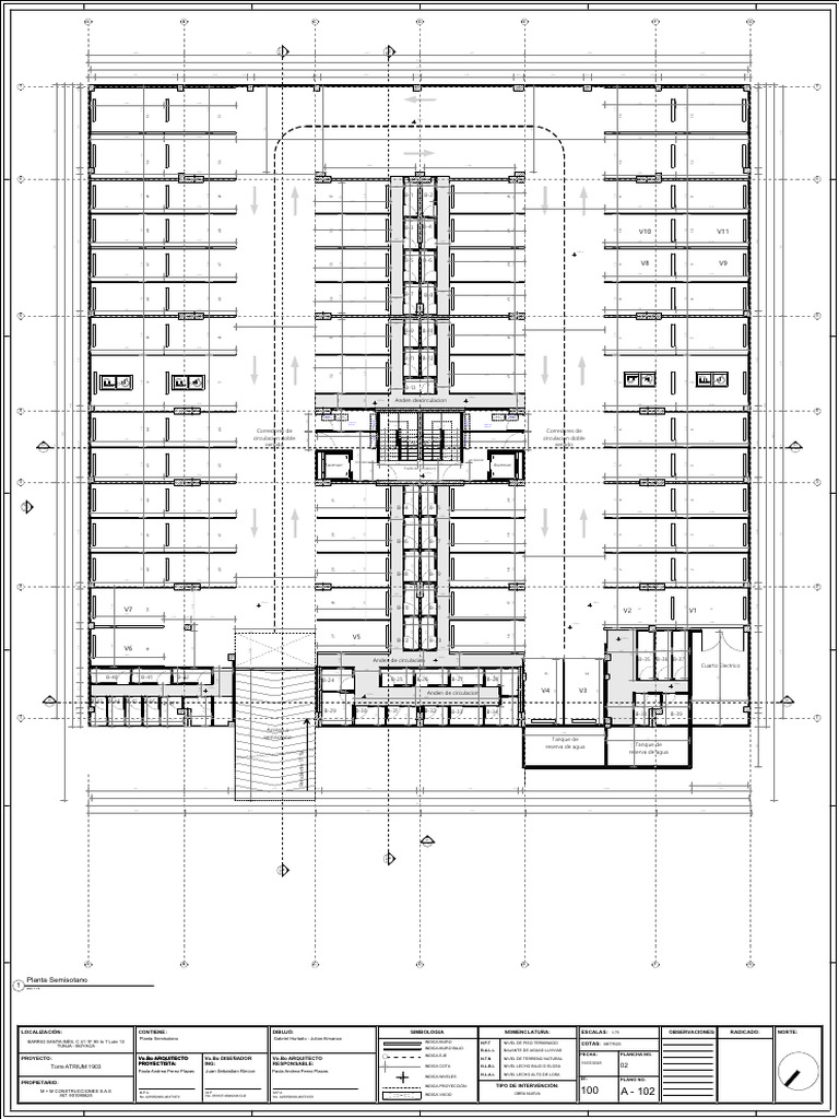 Planta Semisotano 1: Torre ATRIUM 1903 | PDF