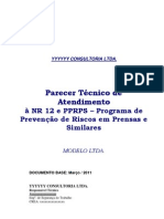 PPRPS para prevenção de riscos em prensas