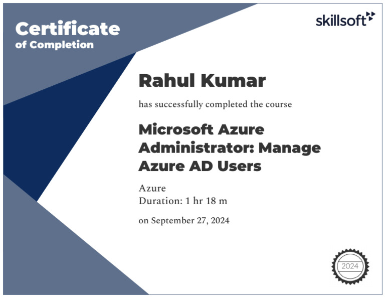 Microsoft Azure Administrator - Manage Azure AD Users | PDF