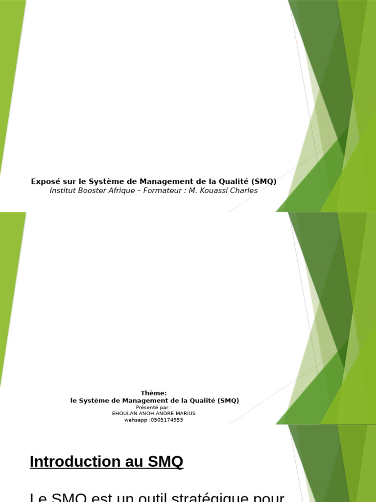 Management de la Qualité et ISO 9001 | PDF | Système de management de ...