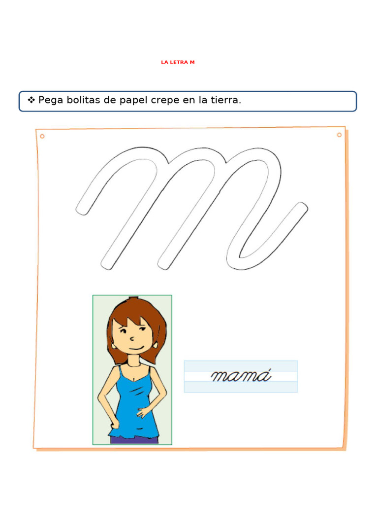 Actividades de la letra M para 4 años | PDF