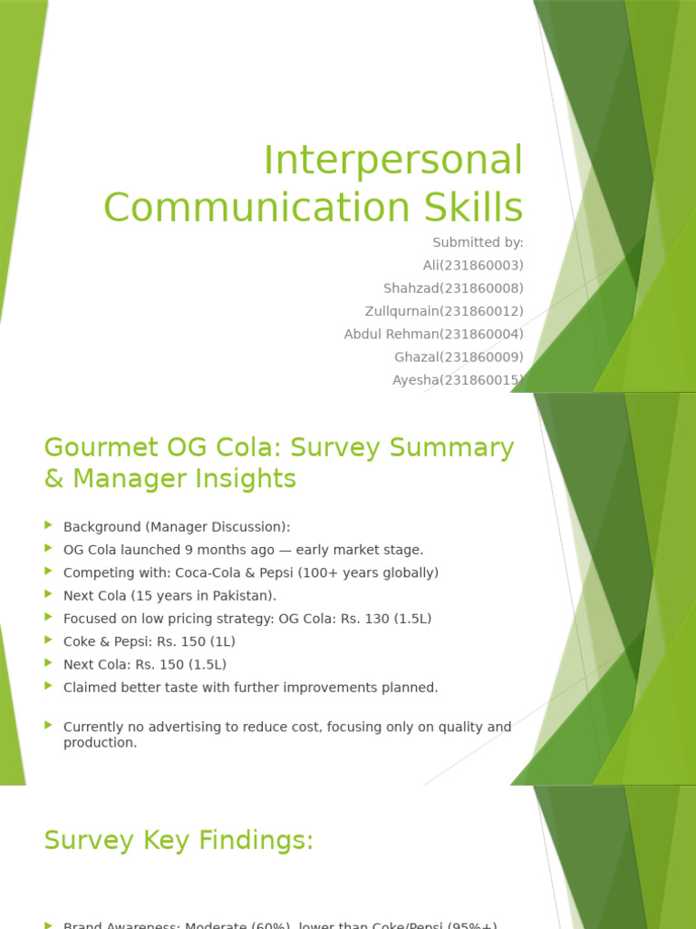 Interpersonal Communication Skills | PDF