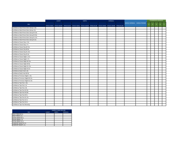 Inventory and Sales Report for Confidence Products | PDF