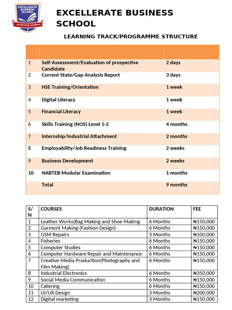 Excellerate Business School Programs | PDF | Business | Computing