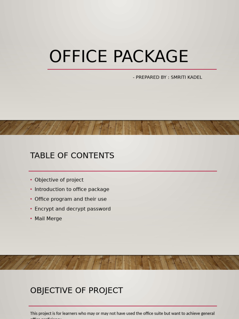 Presentation On Project Work 2 | PDF | Microsoft Office | Microsoft Word